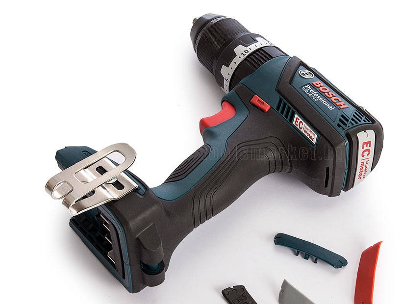 Акумулаторен ударен винтоверт Bosch GSB 18 V-EC с L-Boxx, 2 x 4,0 Ah